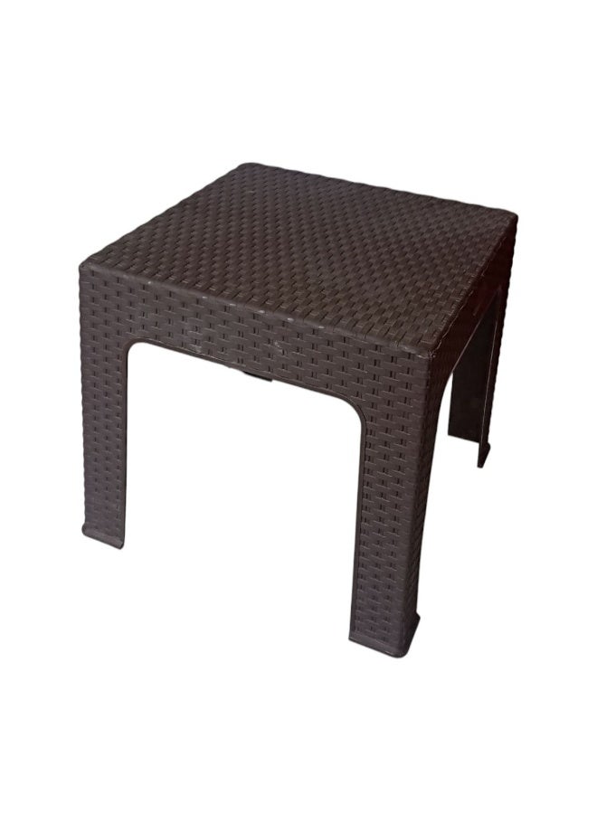 خورشيد للبلاستيك ترابيزة بلاستيكية تايجر رتان  من خورشيد بلاست للبلاستيك - بني - Image 2